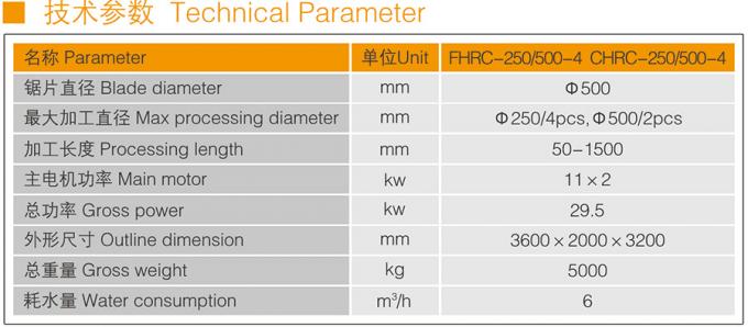 기계 Fhrc-250/500-4를 줄이는 셴다 돌 절단기 4 PC 난간동자
