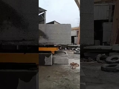 360° 회전하는 작업 테이블을 가진 블록 트림 기계