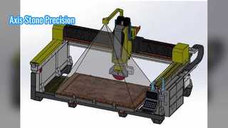 복잡한 모양을 위한 축 석재 절단기 정밀