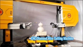 복잡한 석재 프로파일링 및 3D 조각을 위한 고정밀 5축 CNC 다이아몬드 와이어 톱 기계