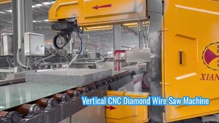 3D 석재 프로파일링 및 블록 절단용 수직 CNC 다이아몬드 와이어 톱 기계