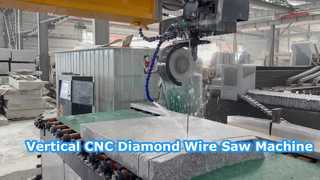 화강암 대리석용 수직 CNC 다이아몬드 와이어 톱 기계