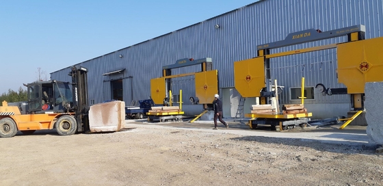 CNC 돌 다이아몬드 와이어 톱 절단 기계 15kw