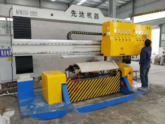 CNC 원형 석판 닦기 기계 1300mm 처리 길이