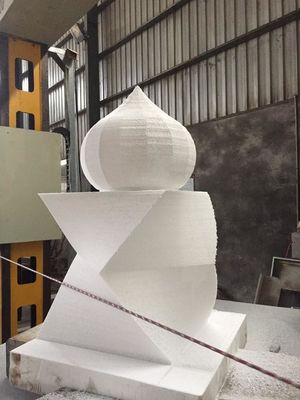 3D 모양을 위한 자동 썰기 대리석 절단 돌 다이아몬드 와이어 톱 기계