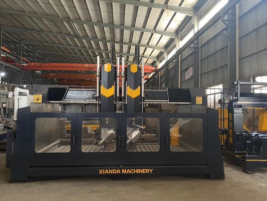 Xianda 4 축 고 정밀 CNC 조각 기계 0.02mm 위치 정확도와 5.5KW 스핀드 전력