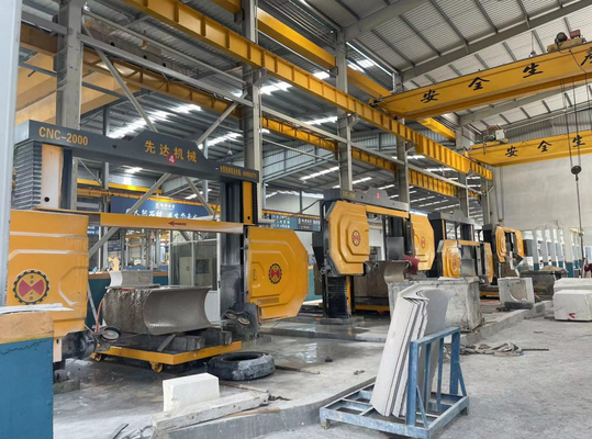 고속 CNC 다이아몬드 와이어 톱 기계 CNC-2000/2500/3000 특수 모양, 기둥 슬래브