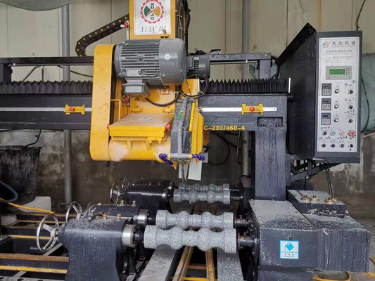 PLC / CNC 4 PC Baluster 절단 기계 기둥, 기둥 기단 및 기둥 캡 도로 장벽