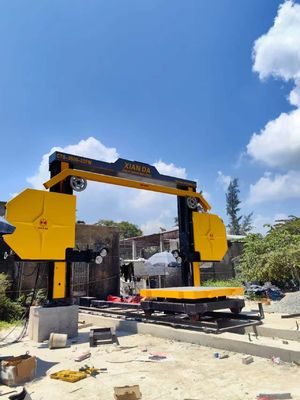 CNC 다이아몬드 와이어 톱 기계 산업 돌 절단 4 플라이 휠