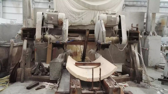 고정밀 자동 2 슬라이스 석재 모서리 절단기 (기둥 슬래브 트리밍용)