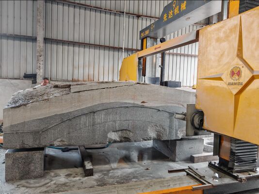 3500*3500*2200mm 최대 가공 크기 및 고정밀 석재 절단을 위한 CNC/PLC 제어 기능이 있는 갠트리 이동식 중장비 다이아몬드 와이어 톱 기계