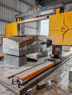 3500*3500*2200mm 최대 가공 크기 및 고정밀 석재 절단을 위한 CNC/PLC 제어 기능이 있는 갠트리 이동식 중장비 다이아몬드 와이어 톱 기계