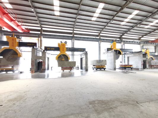 최대 블레이드 지름 2500mm/2800mm 브릿지 톱 절단 기계 큰 대리석 블록 돌 처리