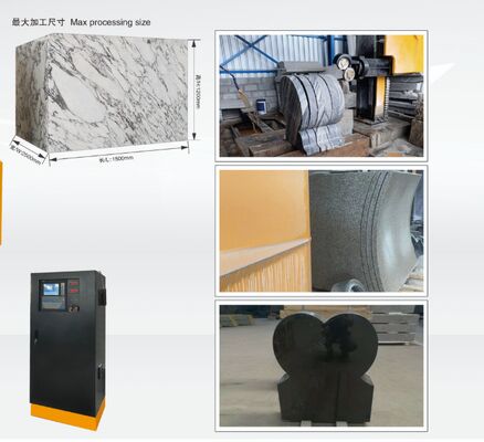 CE 인증 소형 석재 절단기 - 대리석 화강암 프로파일링용 컴팩트 4축 CNC 다이아몬드 와이어 톱 기계