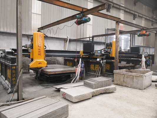 적외선 브릿지 톱 레이저 석재 PLC 절단기, 대형 대리석 및 화강암 슬래브 가공에 적합