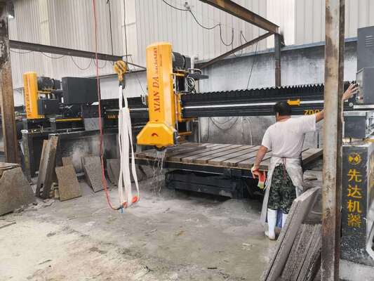 적외선 브릿지 톱 레이저 석재 PLC 절단기, 대형 대리석 및 화강암 슬래브 가공에 적합