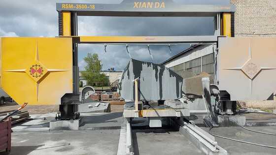 동기 나사 구동 방식 PLC 제어 다이아몬드 와이어 톱 기계 (3000×3000×1500 mm 대리석 및 화강암 블록 분할용)