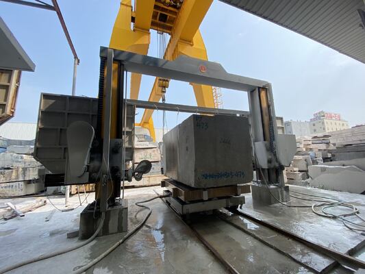 동기 나사 구동 방식 PLC 제어 다이아몬드 와이어 톱 기계 (3000×3000×1500 mm 대리석 및 화강암 블록 분할용)