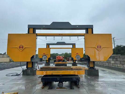 동기 나사 구동 방식 PLC 제어 다이아몬드 와이어 톱 기계 (3000×3000×1500 mm 대리석 및 화강암 블록 분할용)