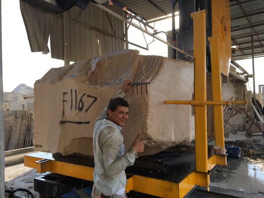 동기 나사 구동 방식 PLC 제어 다이아몬드 와이어 톱 기계 (3000×3000×1500 mm 대리석 및 화강암 블록 분할용)