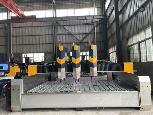 CNC 석 조각 기계 0.02mm 정확성 15m/min 공기 속도 정밀 조각을 위한 전기 전력