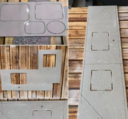 4+1 Axis Bridge Cutting Machine with 3200x2000mm Worktable and 15kw/18.5kw Motor Power for Precision Stone Cutting