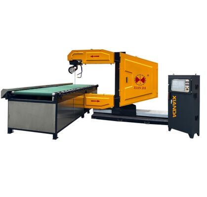 PLC 제어 수직 CNC 와이어 톱 기계 (석재 절단용), 4m3/H 물 소비량, 20-50m 와이어 길이