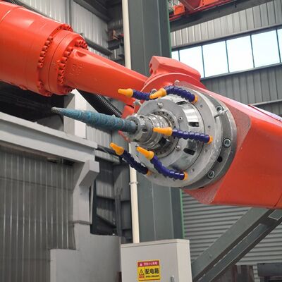 6 축 CNC 로봇 돌 절단 기계는 3100mm 대용량 조각을 위한 BT40 스핀드와 인터폴레이트 제어