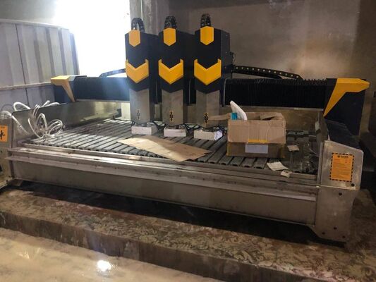 0.02mm 정밀도, 15m/분 공기 속도 및 촉각 포석용 전력 구동형 CNC 석재 조각 기계