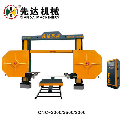 CNC 다이아몬드 와이어 톱 기계 4000x2000x1500mm 최대 처리 크기의 4 스핀드 연결, CE 및 ISO9001 인증