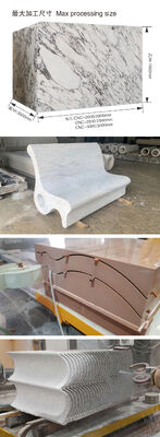 CNC 다이아몬드 와이어 톱 기계 4000x2000x1500mm 최대 처리 크기의 4 스핀드 연결, CE 및 ISO9001 인증