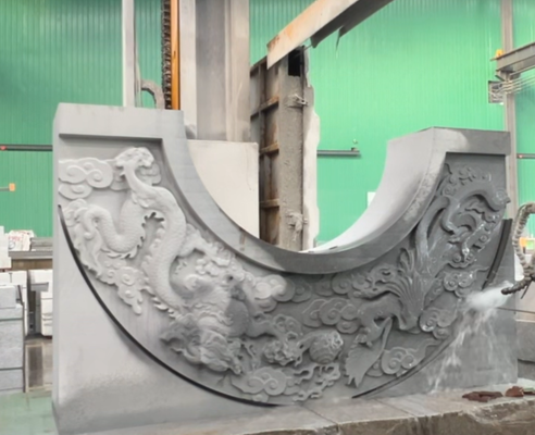 CNC 다이아몬드 와이어 톱 기계 4000x2000x1500mm 최대 처리 크기의 4 스핀드 연결, CE 및 ISO9001 인증