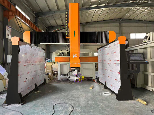 산업용 5축 CNC 석재 조각기 FAEM-3320, 3D 불상 및 기념물 조각을 위한 빠른 가공