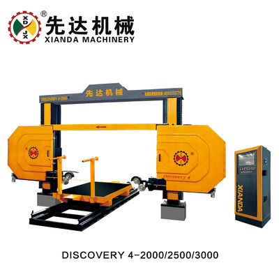 Xianda 브랜드 CNC 다이아몬드 와이어 톱 기계, 3000x2000x1500mm 석재 절단용 4축 연동 및 1600mm 휠 직경