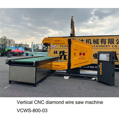 3D 석재 프로파일링 및 블록 절단용 수직 CNC 다이아몬드 와이어 톱 기계