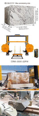 4 축 높은 효율성 CNC 블록 분할 기계 석 자르는 3000mm 최대 처리 크기