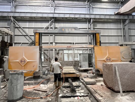 4 축 높은 효율성 CNC 블록 분할 기계 석 자르는 3000mm 최대 처리 크기