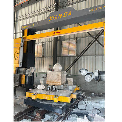 복잡한 석재 프로파일링 및 3D 조각을 위한 고정밀 5축 CNC 다이아몬드 와이어 톱 기계