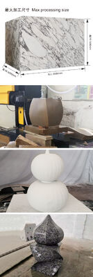 5축 CNC 다이아몬드 와이어 톱 기계 (11kw 메인 모터, 대리석 및 화강암 3D 형상 가공용)