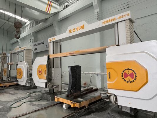 360° 회전 테이블 및 15KW 스핀들을 갖춘 CNC 다이아몬드 와이어 톱 기계 (고정밀 절단용)