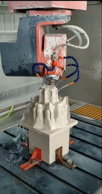 7.5KW 고출력 스핀들 및 3000x1300mm 가공 테이블을 갖춘 5축 석재 CNC 조각기 (전방향 3D 조각용)