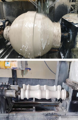PLC/CNC 제어 대리석 화강암용 발루스터 2개 절단기