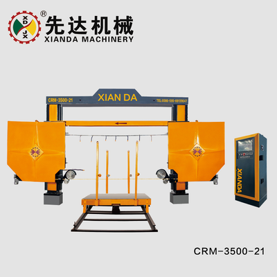 석재 로마 기둥 및 호형 슬래브 절단용 CRM-3500-21 / CRM-3500-22FW CNC 4축 다이아몬드 와이어 쏘 기계
