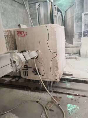 5-Axis Simultaneous-Linkage CNC Diamond Wire Saw Machine for 3D Spatial Stone Shaping with High Speed Cutting