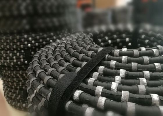 돌을 11.5 밀리미터 화강암 다이아몬드 와이어 톱 화강암 채석업 도구로 잘라주기