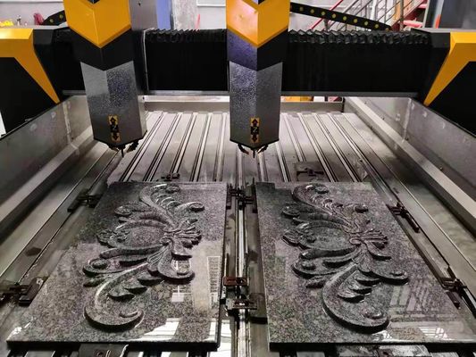 5.5 kw CNC 석조각 기계 성질 스톤 1600x2500mm