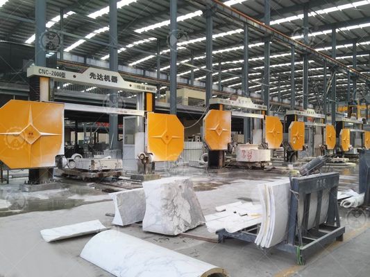 특별 형상을 위한 CNC 스톤 와이어 절단 기계